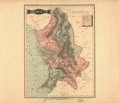 Territorio de Tepic, Mexico State Map