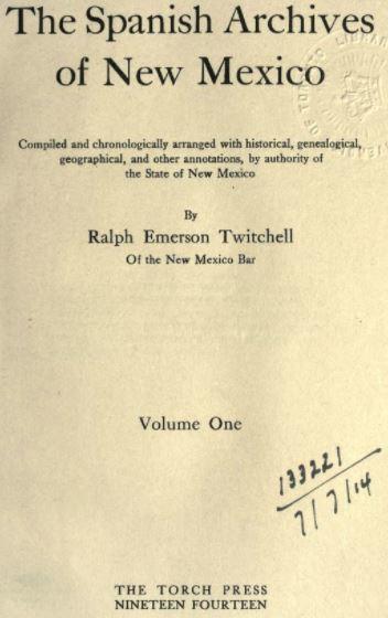 The Spanish Archives of New Mexico